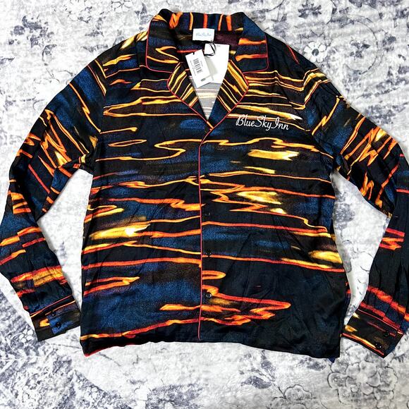 Blue Sky Inn Oversized Sunset Sea Shirt Mens Sz XL - Picture 1 of 6